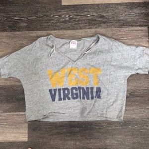 WVU crop top